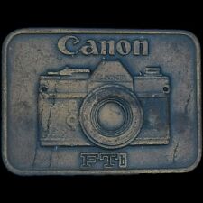 Canon Ftb Camera Fp4 Film 35mm 50mm FD Lens Photographer 70s Vintage Belt Buckle picture