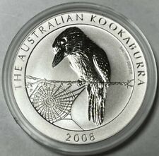 AUSTRALIA - Kookaburra - One Dollar - 2008 - One Ounce .999 Silver picture