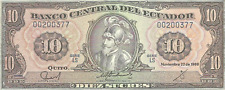 BANCO CENTRAL DEL ECUADOR  Diez Sucres 1988 UNC, Banknote # 19 picture