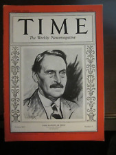 Time Magazine September 1930 Lord Dawson of Penn picture