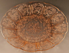 Vintage Pink Cherry Blossom Depression Glass, 9
