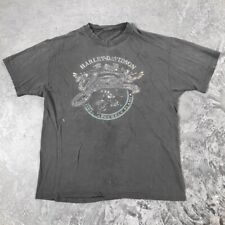 Vintage 1997 Harley Davidson York T Shirt XL Motorcycle Biker 90s Faded Black picture