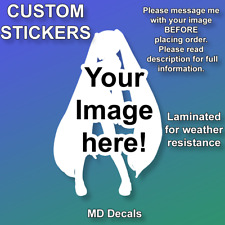 Custom Laminated Color Sticker, character anime cartoon funny car phone etc picture
