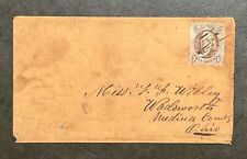 US 1847 Wonderful #1 Four Margins on Cover to Ohio - Red CDS at Left 7R042 picture