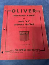 oliver /cletrac  Ad Crawler Manual  picture