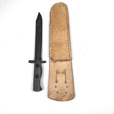 Australian Bayonet L1A2 Knife Collectible with Leather Sheath Collectible Blade picture
