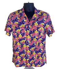 J. Crew Shirt Mens Small Floral Hawaiian Camp Short Sleeve Button Up picture