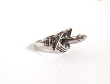 Unique Handmade Silver Fascinum Claddagh Ring - Love & Protection Symbol picture