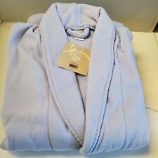 Ulta Beauty Intimates Sleepware Blue Robe  Wrap Belt Shawl Collar Plush  New L/X picture