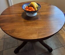 Antique Round Pedestal Table | Refinished picture