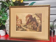 Antique Paris Louis Haumont Signed/Numbered  Etching 306 Cottage Framed picture