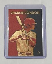 Charlie Condon Gold Plated Artist Signed Georgia Bulldogs Rookie Card 1/1 picture