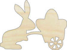 Easter Bunny - Laser Cut Out Unfinished Wood Craft Shape ESR2 picture