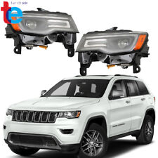 For 2017-2021 Jeep Grand Cherokee Headlights Halogen Upgrade LED Right&Left Side picture