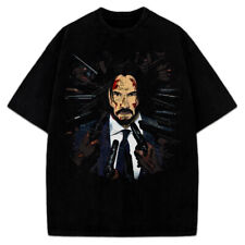 John Wick Keanu Reeves Comic Vintage Style Graphic Design T-Shirt picture