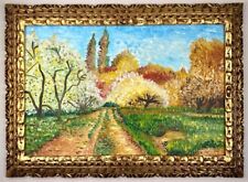 Claude Monet (Handmade) Oil On Canvas Signed & Stamped Framed Painting picture