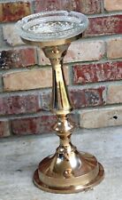 Vintage Copper Stand Plant Stand Ashtray Stand 18 ½” Tall x 8 ¾” Wide picture