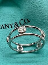 NEW Tiffany & Co. Elsa Peretti Double Wire Diamond ring Platinum 950 picture
