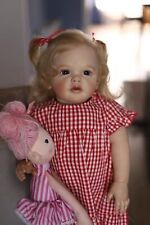 Reborn Toddler Dolls Girl 28 Inch 70cm Real Size Standing Silicone Baby Doll ... picture