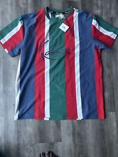Karl Kani Shirt Men MGreen Red Stripes Big Spell Out Logo Tupac Streetwear Nw picture