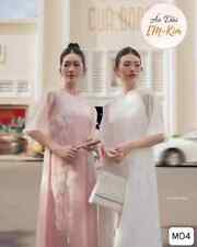 ***Ao Dai Vietnamese SIZE L, Pink Cach Tan, Vietnamese's Traditional*** picture