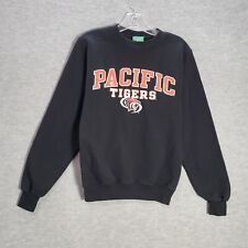 VINTAGE Pacific Tigers Women Sweatshirt XS Black Logo Champion Eco Fleece picture