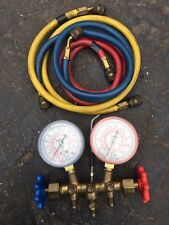 Vintage Robinair Manifold Gauge Set And Lines Hoses A/C picture