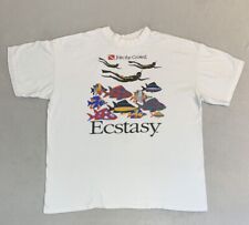 Vintage Ecstasy Carnival Cruise T-Shirt sz XL USA Single Stitch Snorkeling picture