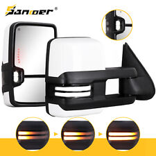 Switchback Tow Mirrors Painted White for 2003-2007 Chevy Silverado GMC Sierra picture