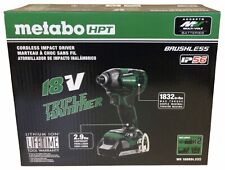 Metabo HPT 18V Brushless Cordless 1/4” Impact Driver Kit W 2 Batteries & Charger picture