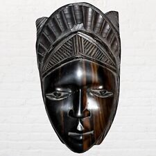 Vintage African Hand Carved Wood Tribal Wall Hanging Mask Art Women’s Face picture