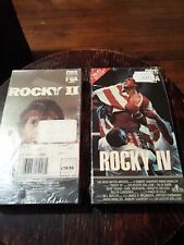  LOT ..Rocky II & IV VHS RARE 1986 CBS FOX Movie  Factory Sealed  picture