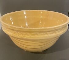 Antique Yellow Ware Large  Mixing Bowl 8 3/4” Great Condition picture