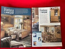 Vintage 1993 Broyhill Fontana Furniture Collection Print Ad 2 Pages picture