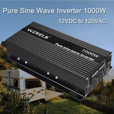 1000W Pure Sine Wave Inverter 12V DC to 120V Power Converter Car Truck Battery picture