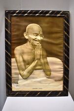 Vintage Mahatma Gandhi Founder Of Free India Chromolithography Print Collectible picture