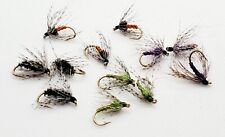 12 Soft Hackle Fly Selection, 12 Mixed Soft Hackle Flies #12 picture