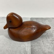 Vintage Wildfowler Wooden Duck Decoy Brown 9