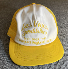 Vintage RARE Las Vegas Snapback Hat - Las Vegas Speeddrome Sept 28-29, 1985 picture