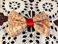 American Girl Custom Made Vintage Hair Bow, Pleasant Company Felicity Meet Dress picture