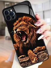 Lion Pattern Tempered Glass Phone Case picture