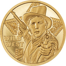 2024 Cook Islands Legends Wild West 0.5g Gold Proof Coin picture