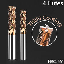 CNC Lathe Drill Bits Milling Cutter TiSiN Coated 4 Flutes Solid Carbide End Mill picture