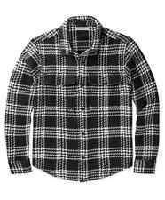 Outerknown Cloud Weave Shirt Pitch Black Blake Plaid Mens MSRP $198 picture