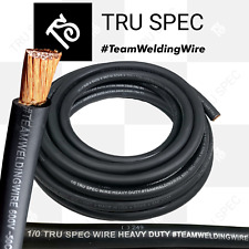 25 Feet 1/0 AWG Tru Spec TeamWeldingWire Copper Welding Battery cable Wire BLACK picture