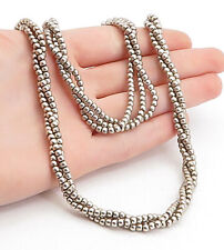 925 Silver - Vintage Multi-Strand Beaded Necklace & Bracelet Set  - TR1063 picture
