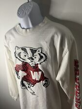 Vintage Wisconsin Badgers 2000s Made In USA Size Large Jansport Long Sleeve picture
