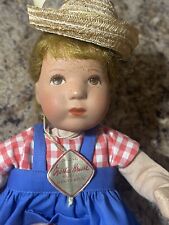 Vintage Kathe Kruse Child  Doll 9” Cloth Body Tag Girl Germany Modell Hanne picture