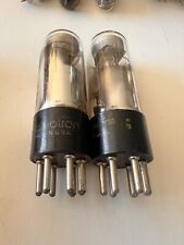 Pair NOS Silvertone RCA 6U5 Magic Eye Vacuum Tube Tested Excellent picture
