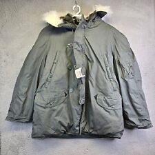 Vintage Men's Extreme Cold Weather Parka Military Type N-3B Size XL Fur Hood NEW picture